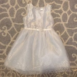 Gymboree sparkle silver dress